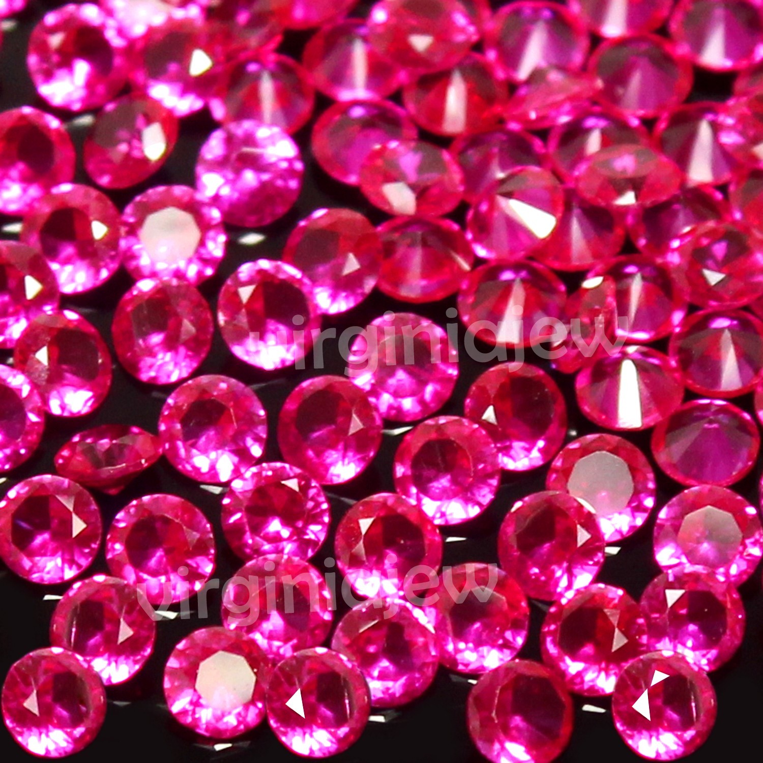 Natural Certified Burma Pigeon Blood Red Ruby 2.60 MM Round Gemstone 10 Pcs Lot