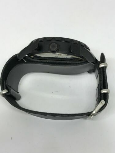 Fossil JR1354 Nate Chronograph Men’s Black Leather Analog Dial Quartz Watch Y56