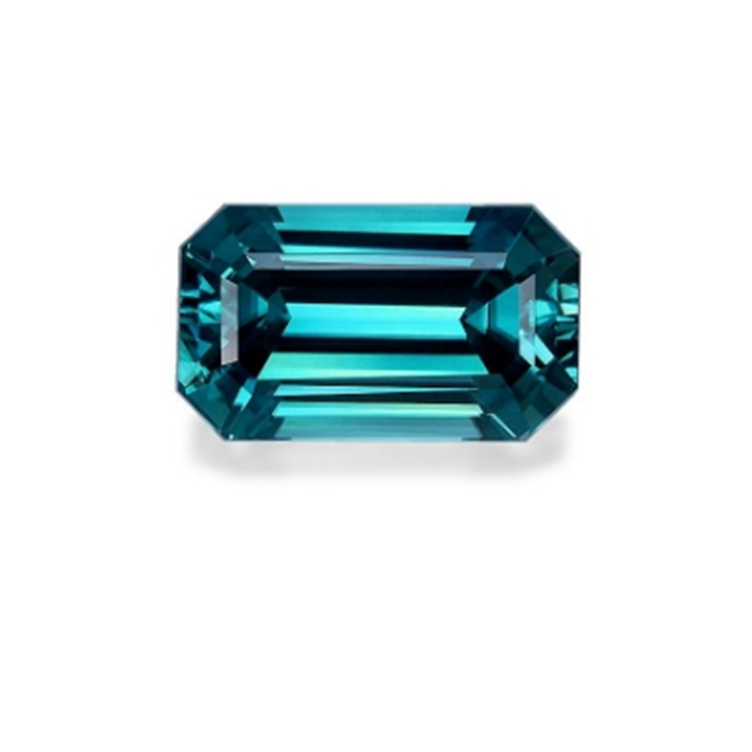 Step Cut Blue Zircon Faceted Natural Genuine Beautiful Gemstone in Several Sizes