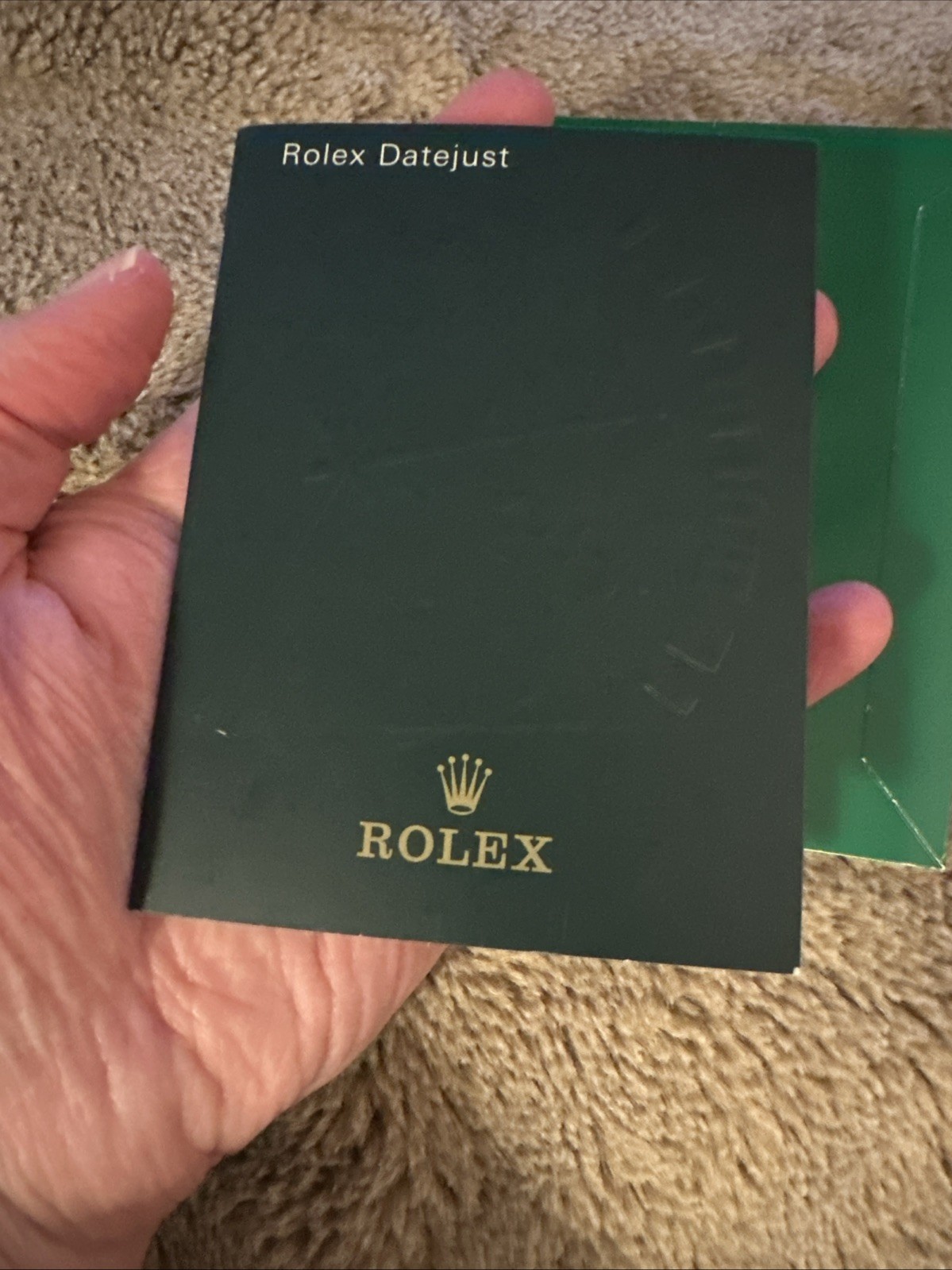 Rolex Datejust Factory Instruction Manual / User Booklet/Rolex Cloth