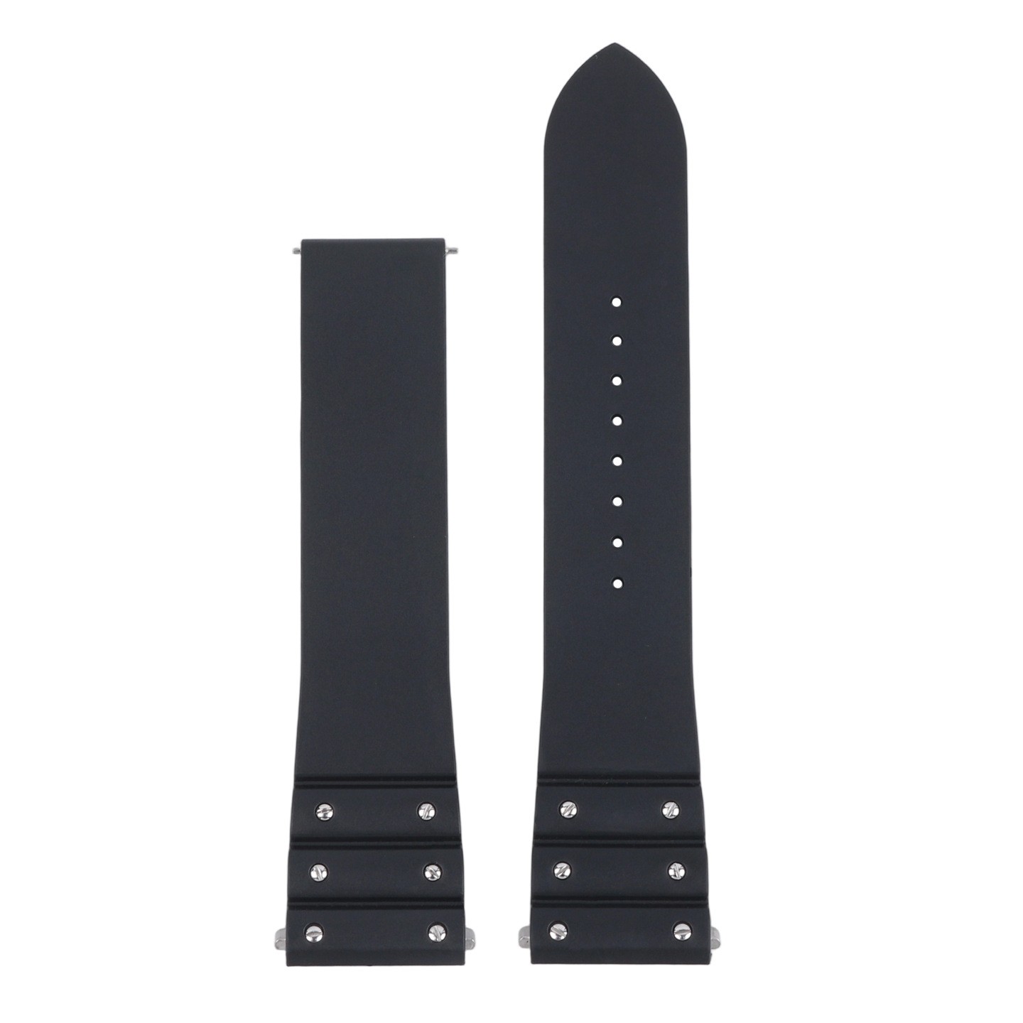 For Cartier Santos WSSA0009 High End Fluororubber Quick-Release Watch Strap 21mm