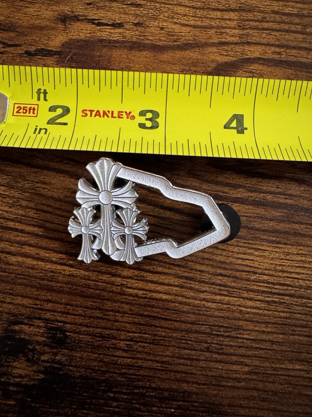 Chrome Cross New Era Hat Pin Stainless Heart Fast Shipping Gothic