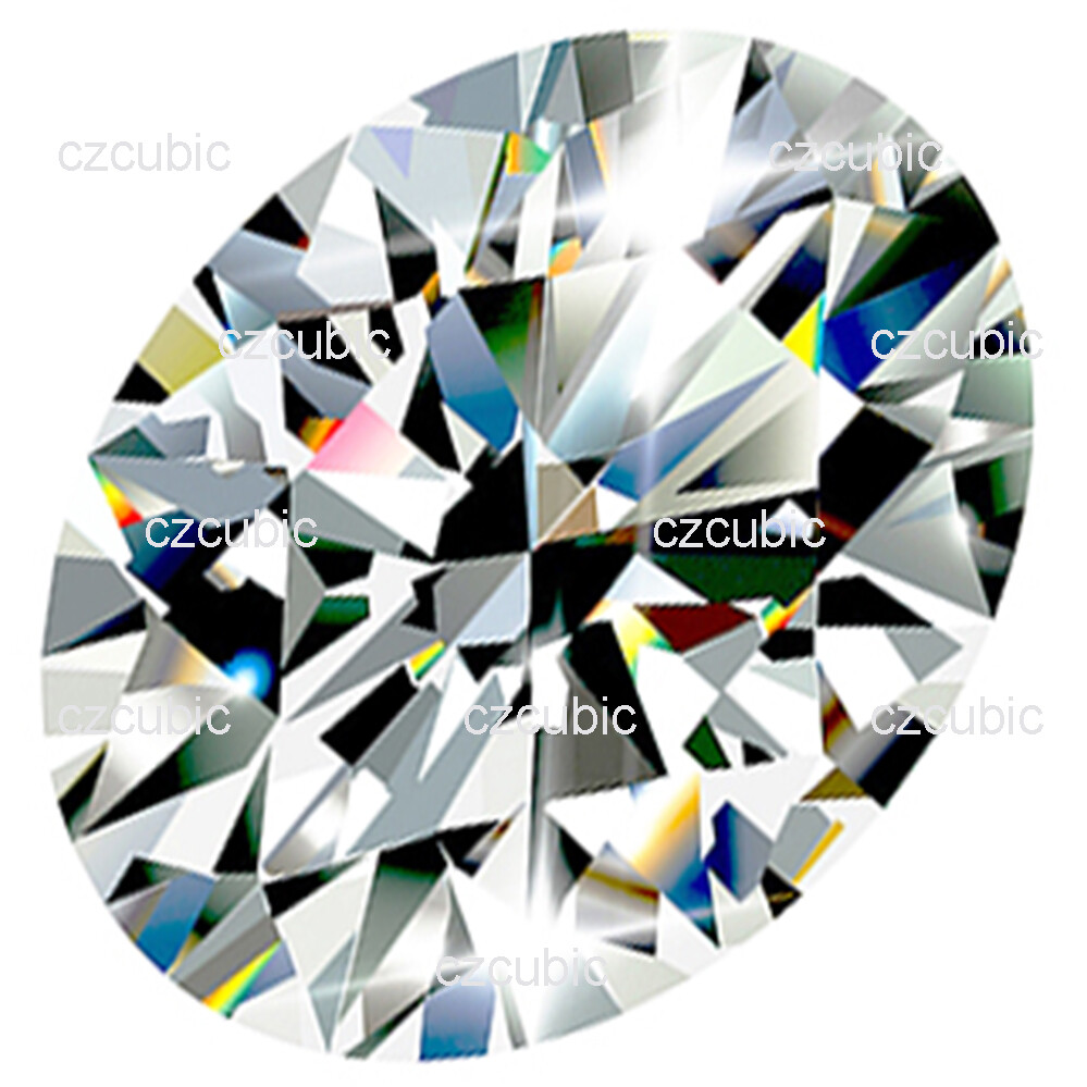 CUBIC ZIRCONIA LOOSE STONE EXCELLENT QUALITY OVAL SHAPE 7A CLEAR U.S.A SHIPPER 4