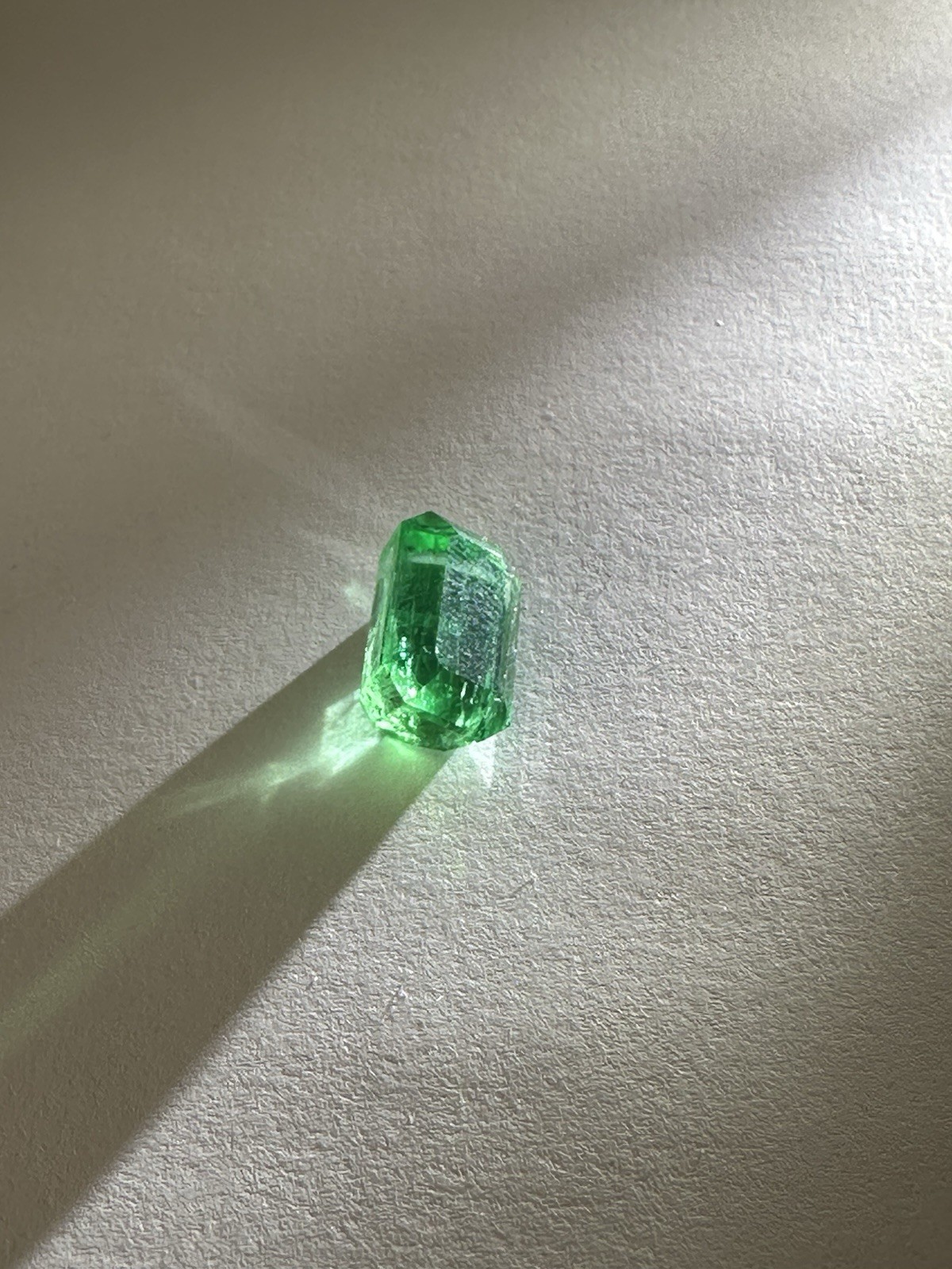 Natural Panjshir Emerald Green Transparent Gemstone 6.65 ct Loose