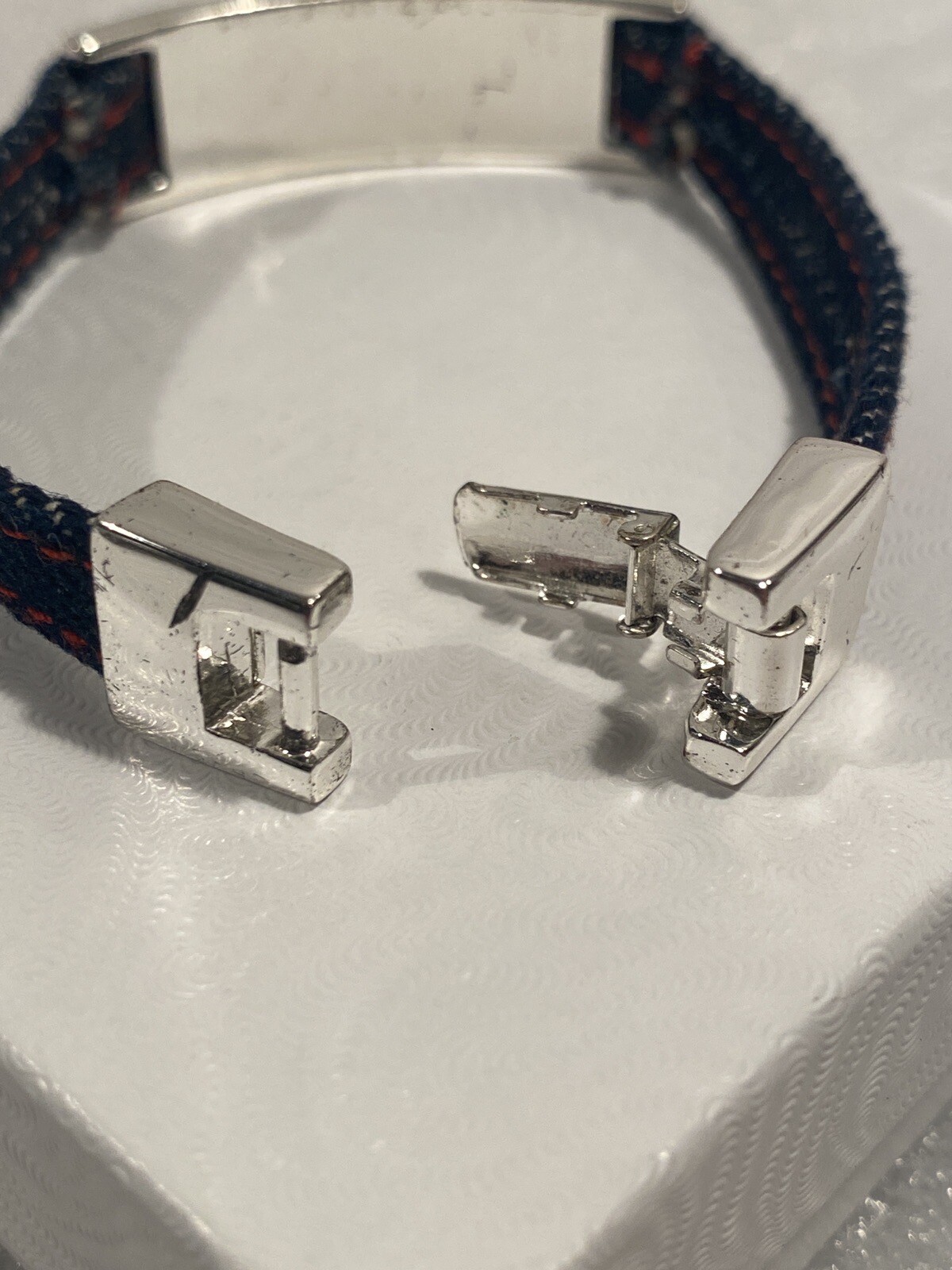 7″ Studded USA Flag Bracelet – Classic Tommy Hilfiger with Denim Strap. #5