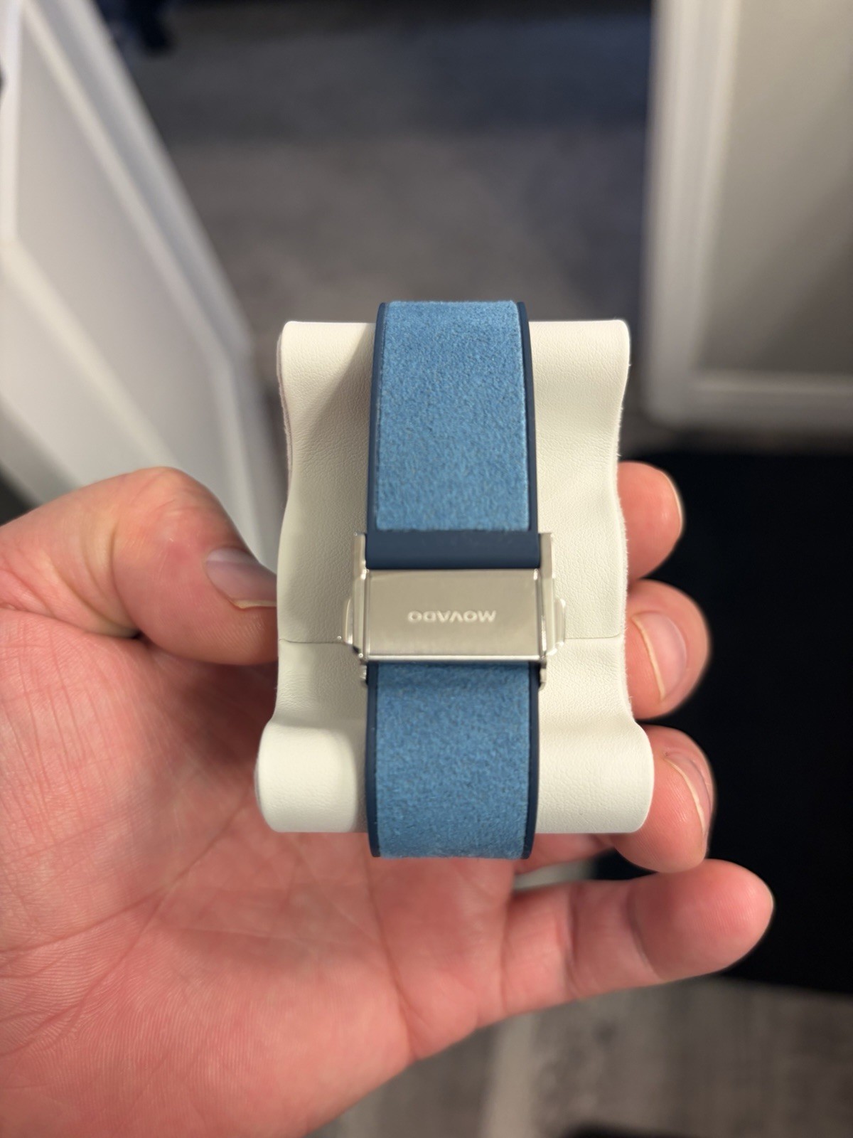 Movado Bold Men’s Watch – Swiss Automatic Self-Winding Silicone Strap Blue Dial