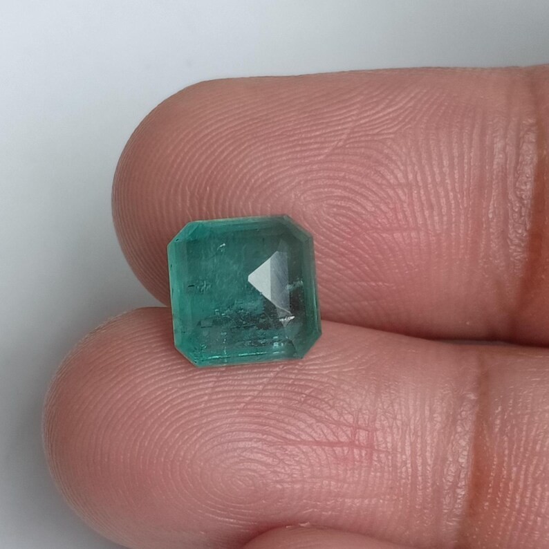 Genuine Zambia Emerald Unheated Untreated Octagon Shape Gemstone 3.25 Carat