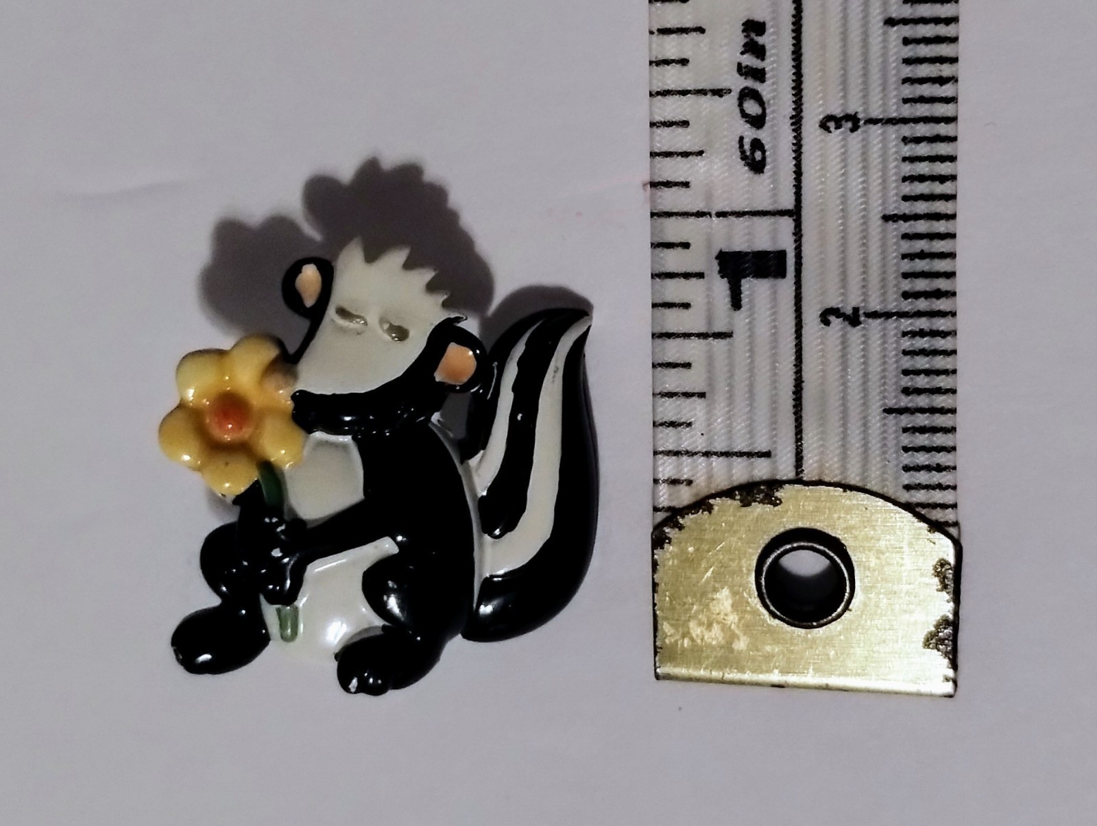 Set Of 3 JJ Jonette Brooches: Two Skunks One Basketball. Used