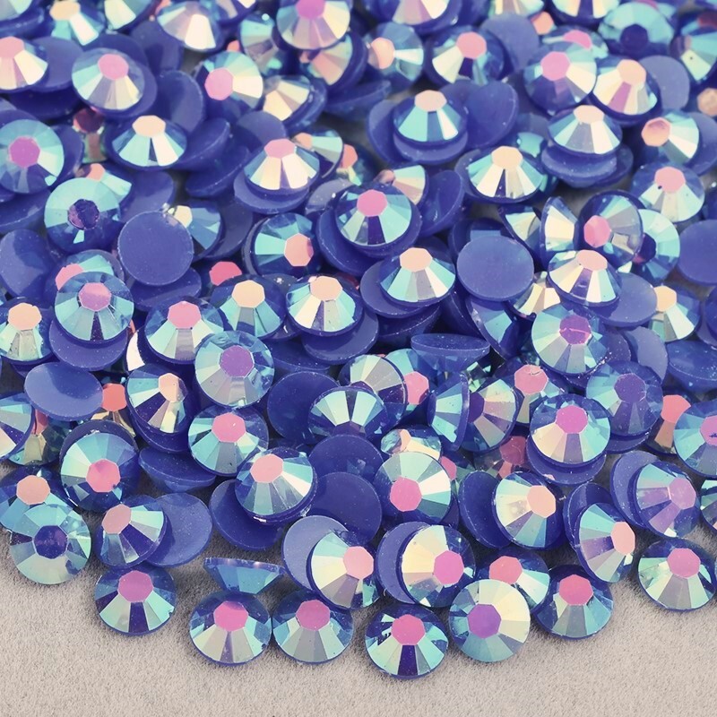 Jelly Rhinestones AB 4MM/SS16 QTY 1000-5000 Resin Flatback Round Bling NON HOTFX