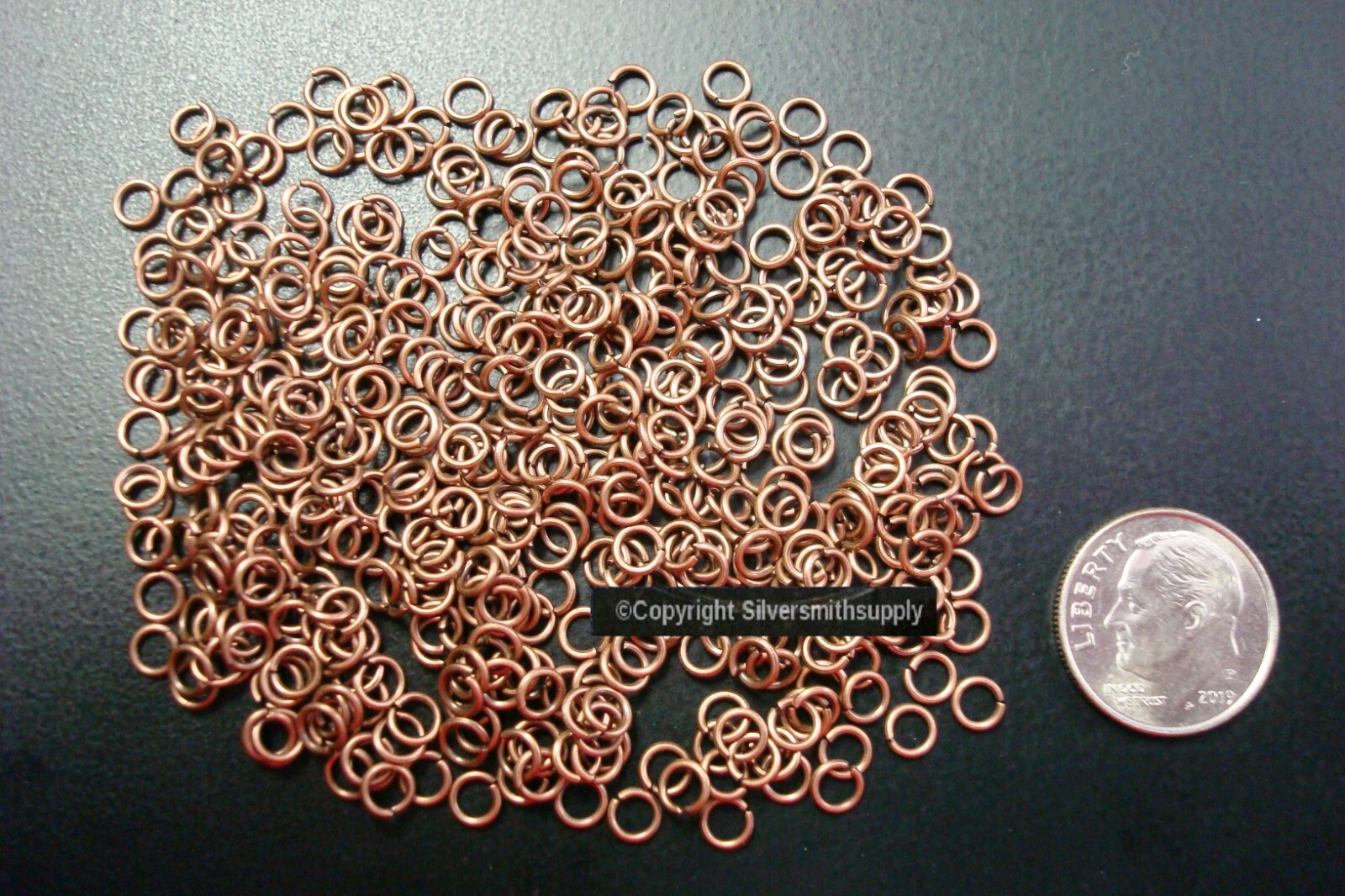 4mm Jump rings 500pcs Antique Copper Plt open 20 gauge attach charms FPJ078B