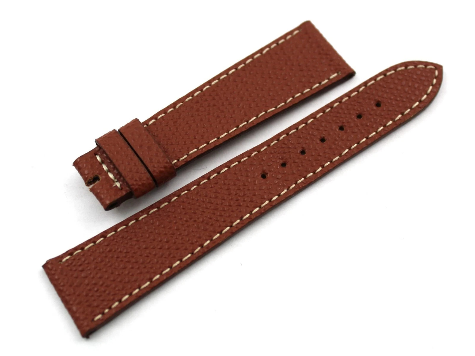 Genuine Leather Brown Brick Watch Strap Various Sizes Handmade New