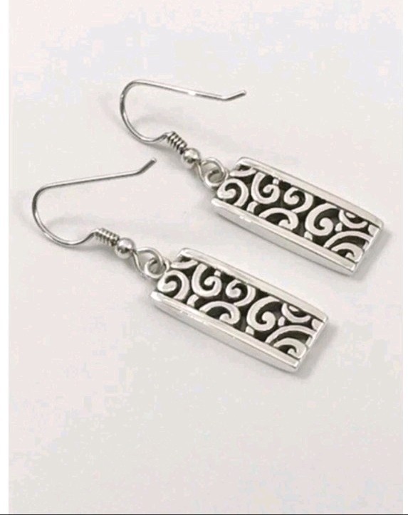 Brighton ® Deco Lace French Wire Earrings, Silver Plated