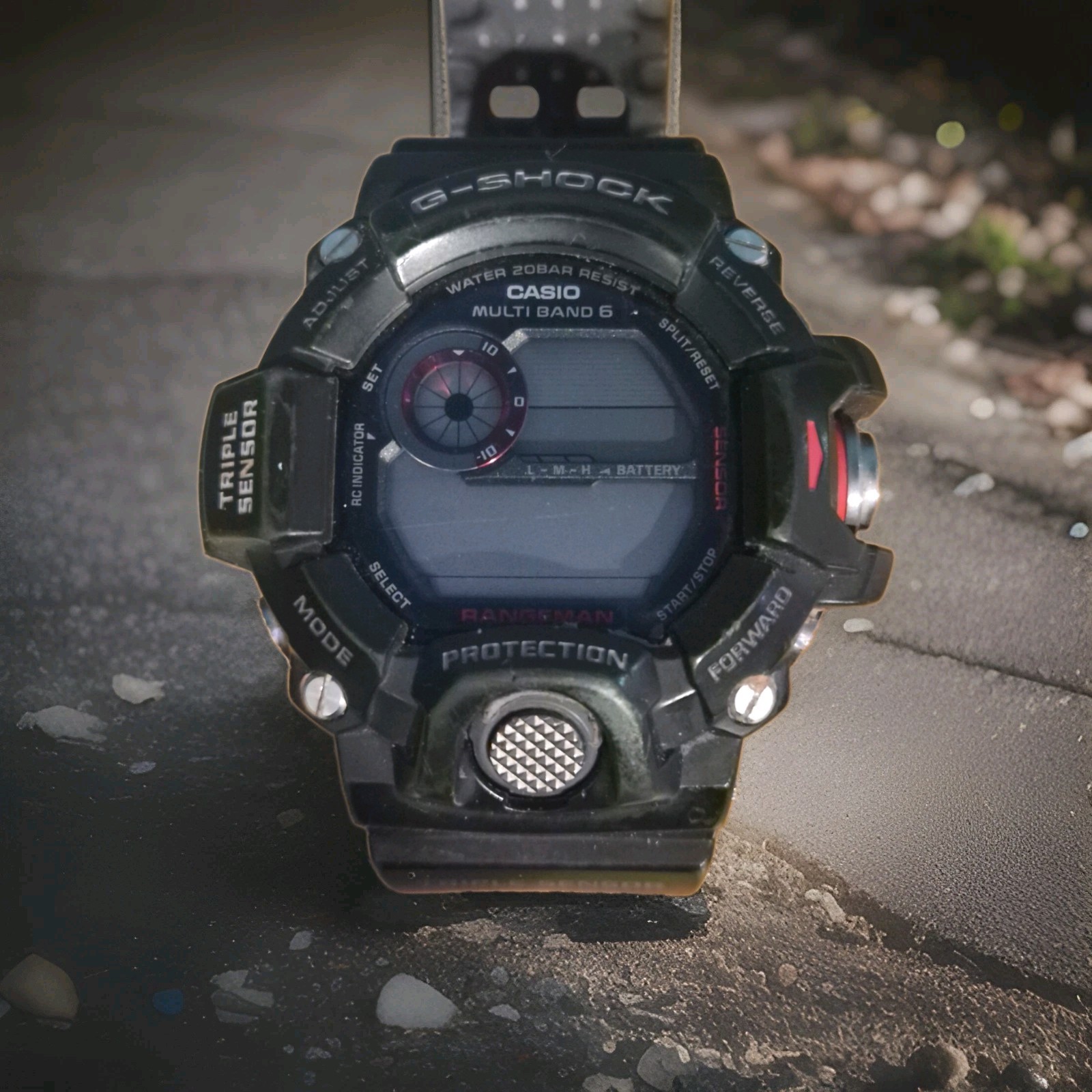 Casio GW9400-1 G-Shock Rangeman Black Red Digital Dial Resin Band Men Watch NEW