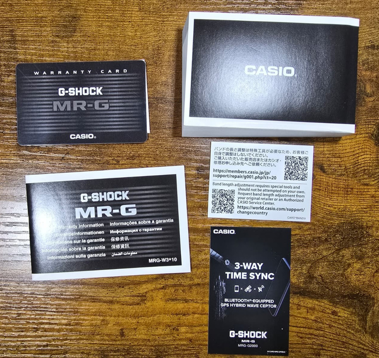 Casio G-Shock MR-G MRG-G2000R-1A GPS Bluetooth Solar Full Set