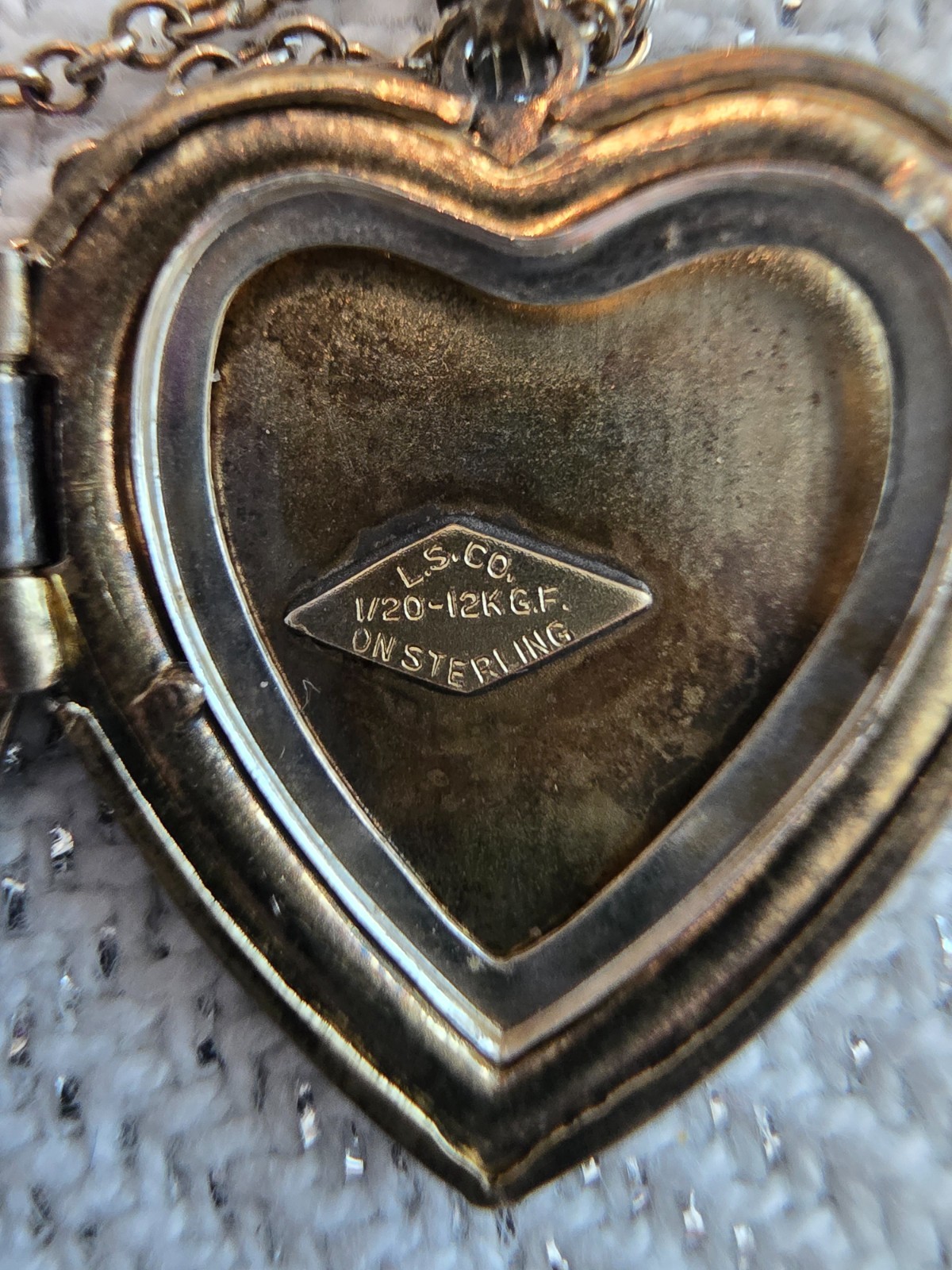 vintage heart locket necklace