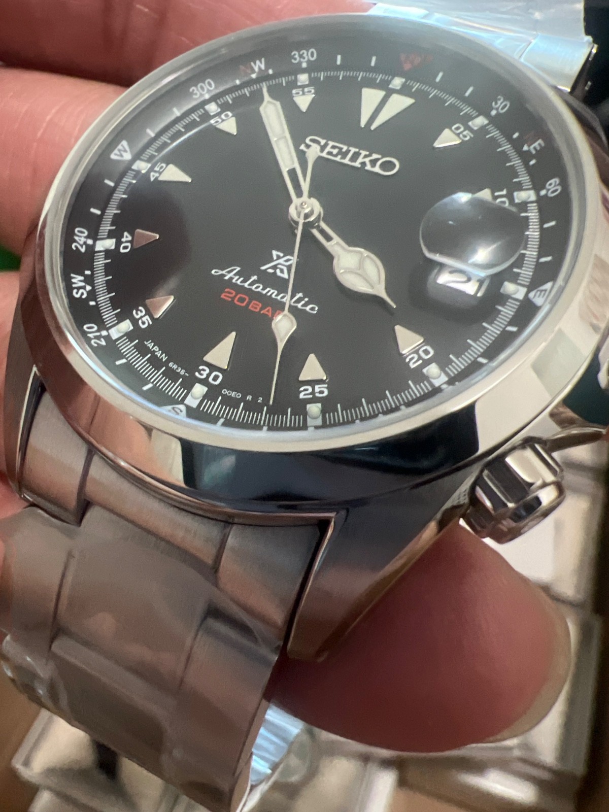 Authentic ❤️Seiko Prospex Automatic Alpinist Black Dial Men’s Watch SPB117