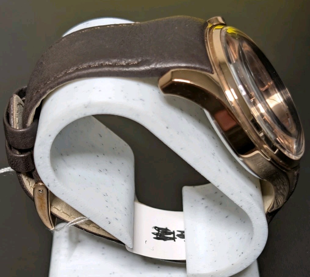 Stauer Zephyr Multi-Function Watch – 43mm Rose Gold Case – Chocolate Brown Dial
