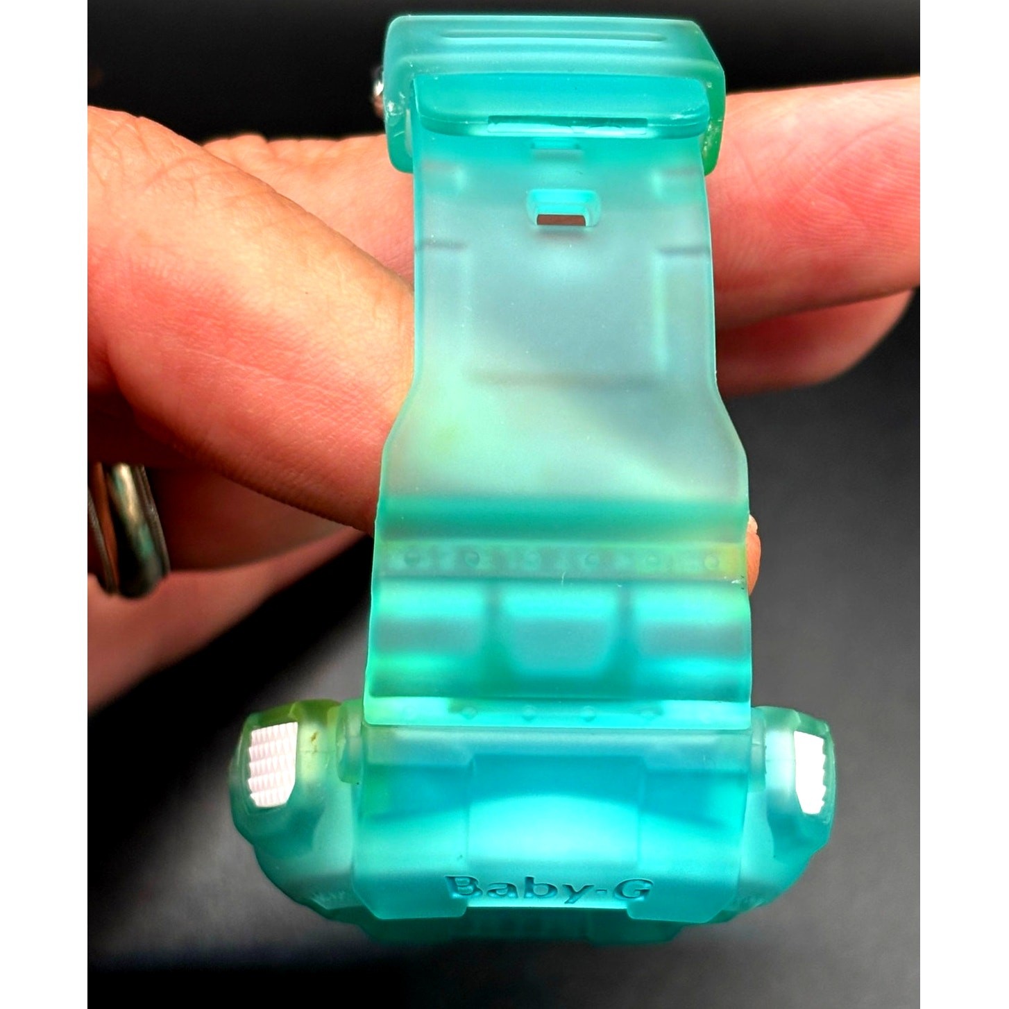 Casio Baby-G BA-110SC-2A Sea Glass Clear Teal Analog Digital Women’s Watch