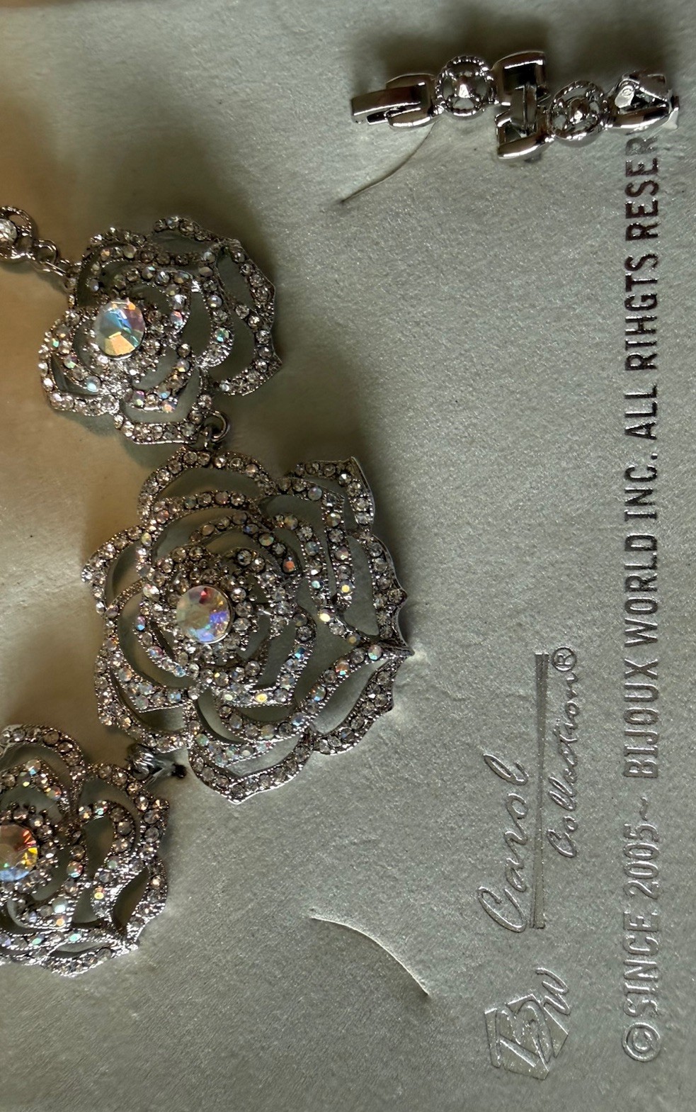 NIP Vintage Statement Jewelry Set By Bijoux World ‘Carol’ Necklace Earrings