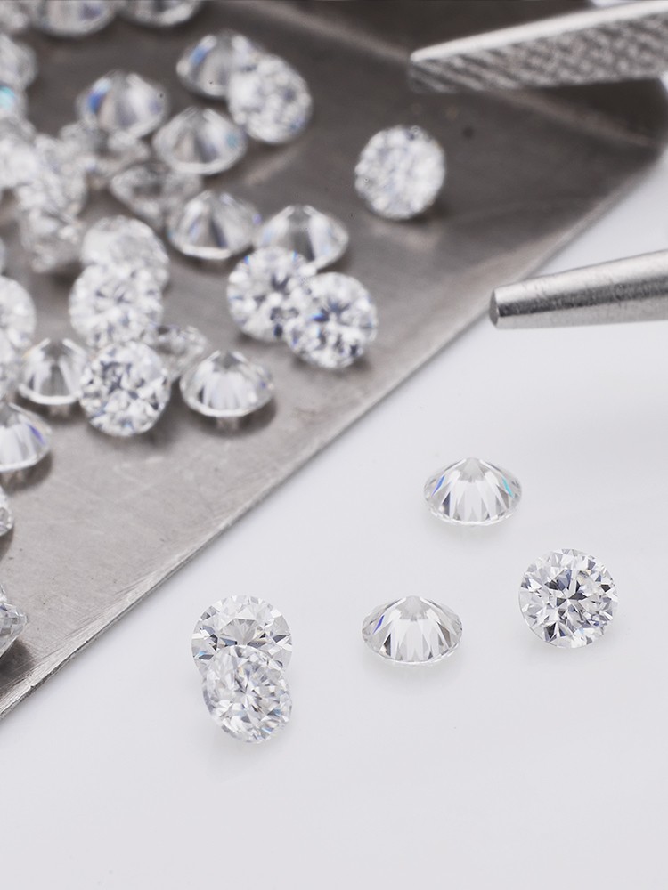 D Color Round VVS1 D Color Moissanite Melee with GRA Certificate Diamond