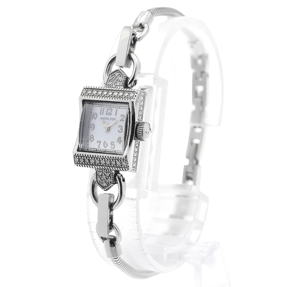 Hamilton American Classic Diamond Bezel Quartz Ladies Watch From Japan