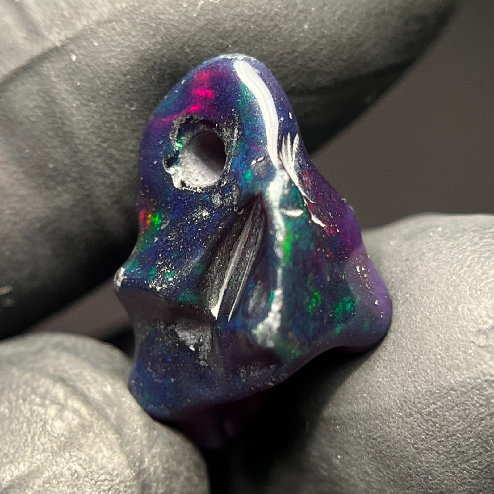 4.90 Cts Natural Ethiopian Opal Polished Rough Opal Gemstone 2 mm Drill Opal Raw
