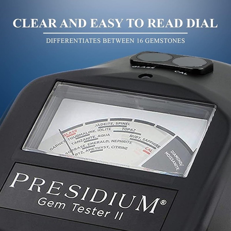 Compact Gemstone Tester Assisted Calibration Thin Probe Diamonds Moissanites New