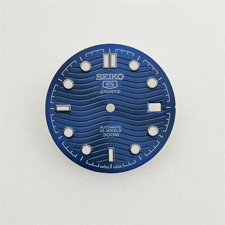 New Seiko blue Seamaster 300m dial 31mm, suitable for NH35A movement blue night-