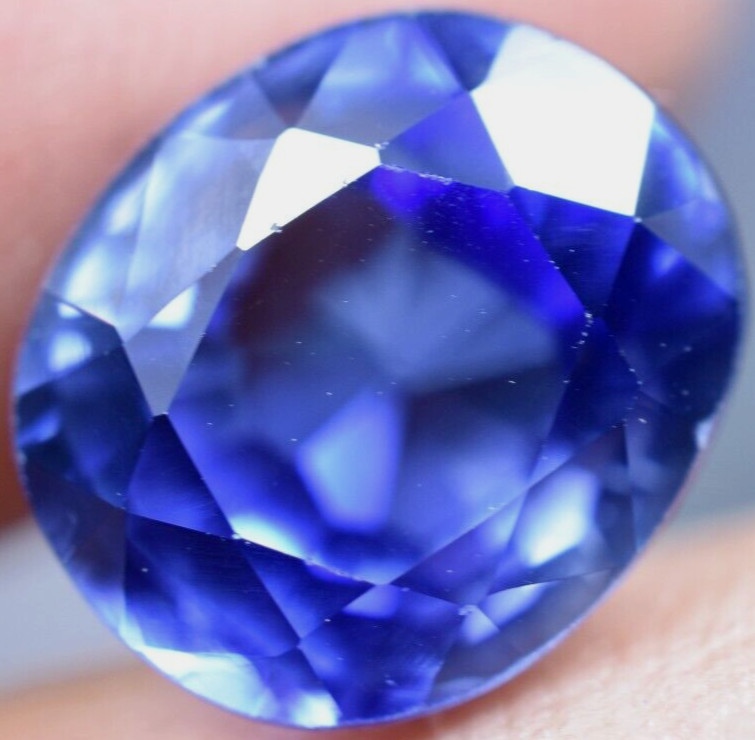Extremely Rare & Flawless 7.25 CT Natural Benitoite GGL Certified Loose Gemstone