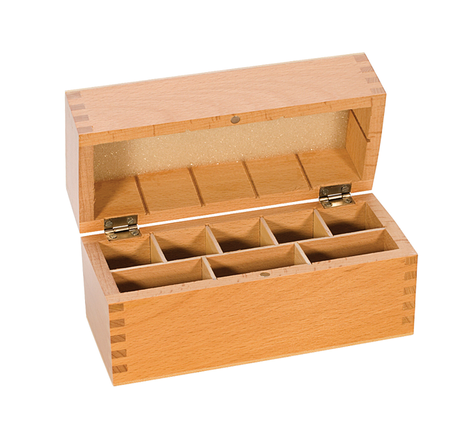 7.5″ x 3.25″ x 4″ Testing Bottle Needle Stone Hardwood Storage Organization Box