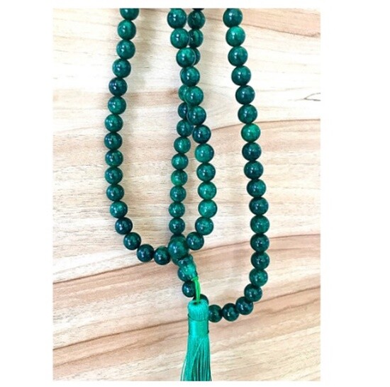 Maw Sit sit jade stone beads dark green size 8-12 mm 108 beads from Myanmar