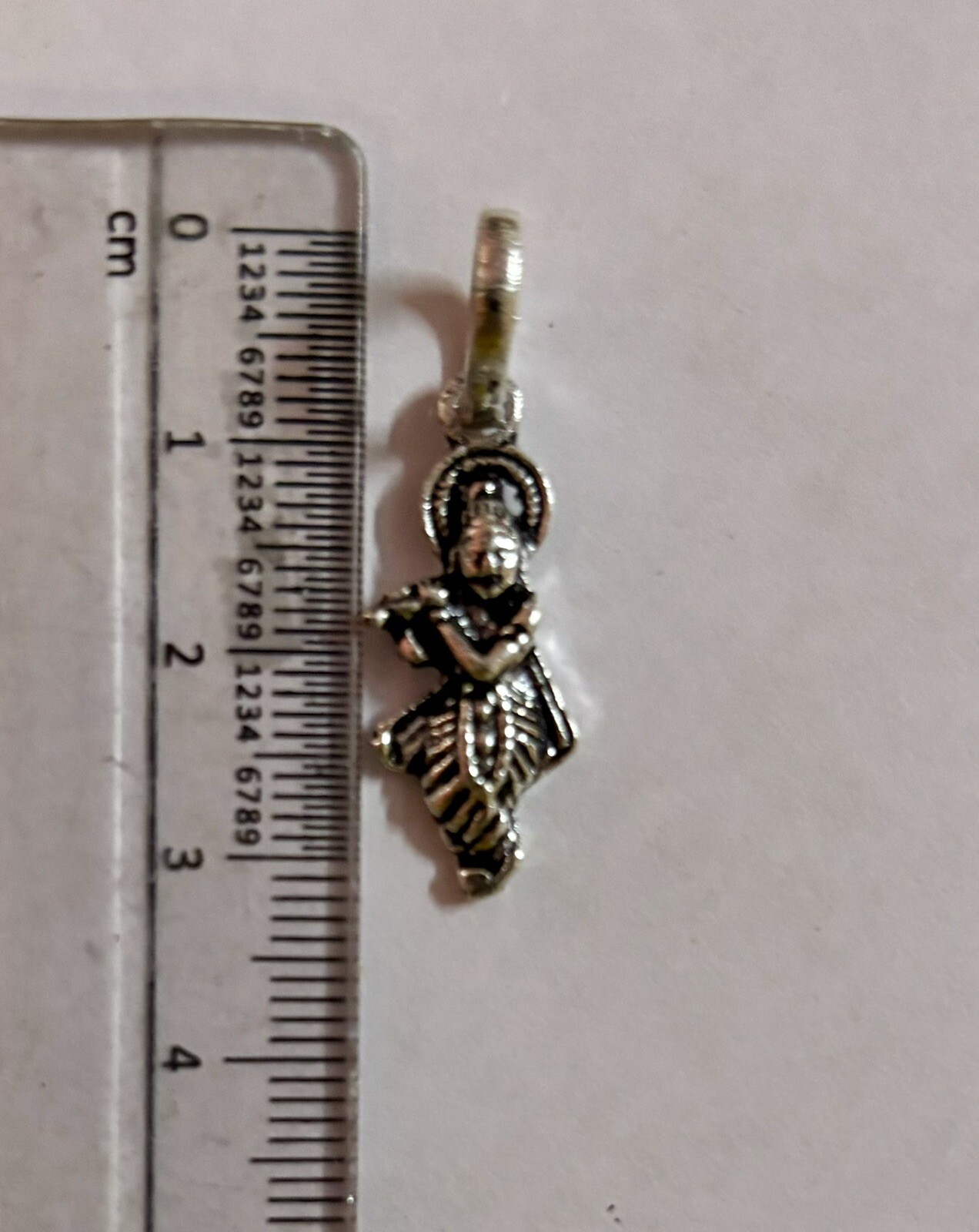 925 Silver Shrinath ji, Krishna, Nathdwara God Pendant, Jewelry, Oxidized 2.3 gm