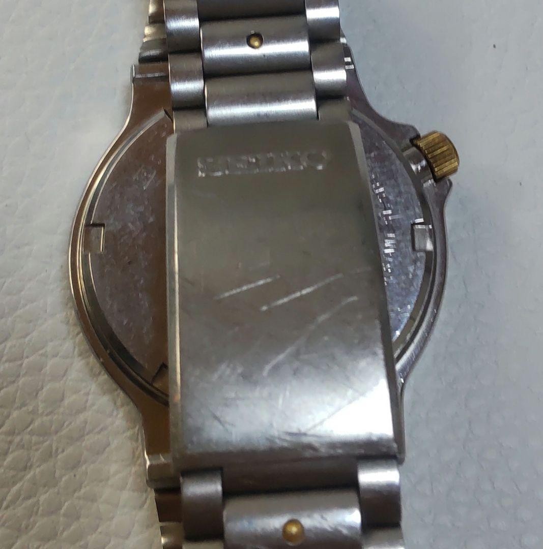 Seiko Silver Wave Quartz Wristwatch Mens 35mm 7432-6010 Wrist 16cm/6.3in