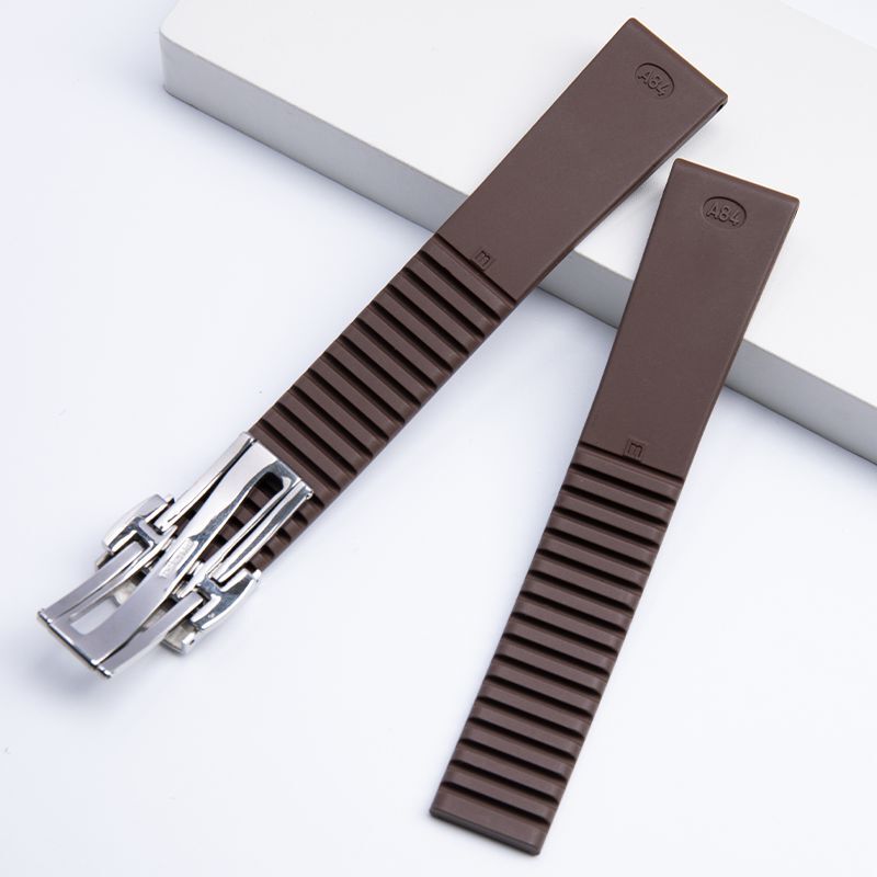 19mm Dark Blue Rubber Watch Band Strap Fits Patek Philippe Aquanaut 5067A Models