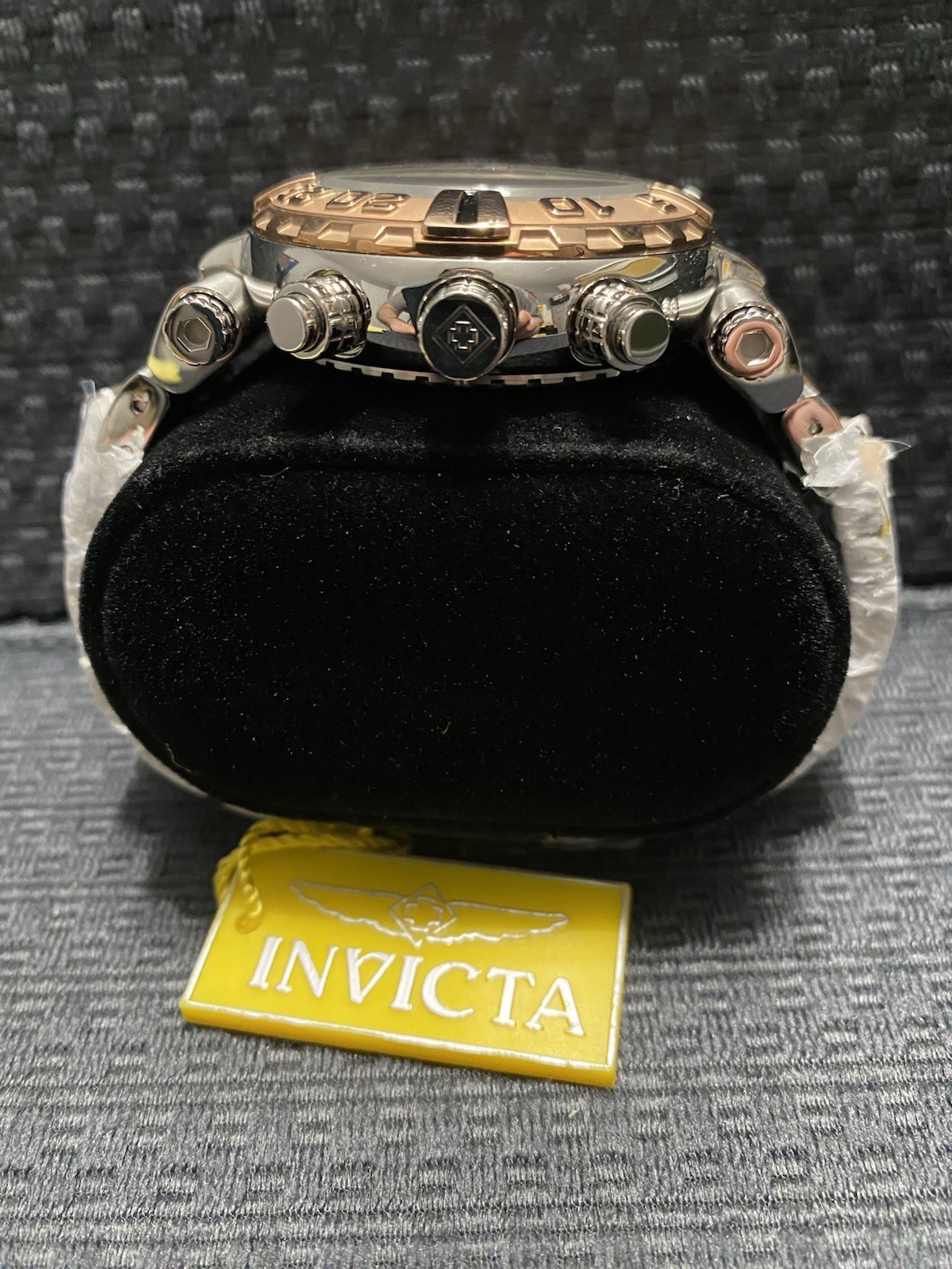 Invicta 47mm Subaqua Noma I Silver & Rose Gold Z60 Quartz LE Watch,Model#33365