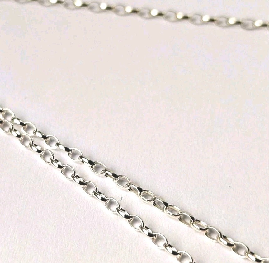 Alexander Castle Sterling Silver Jewellery Chain For Pendants 45cm Oval Link New