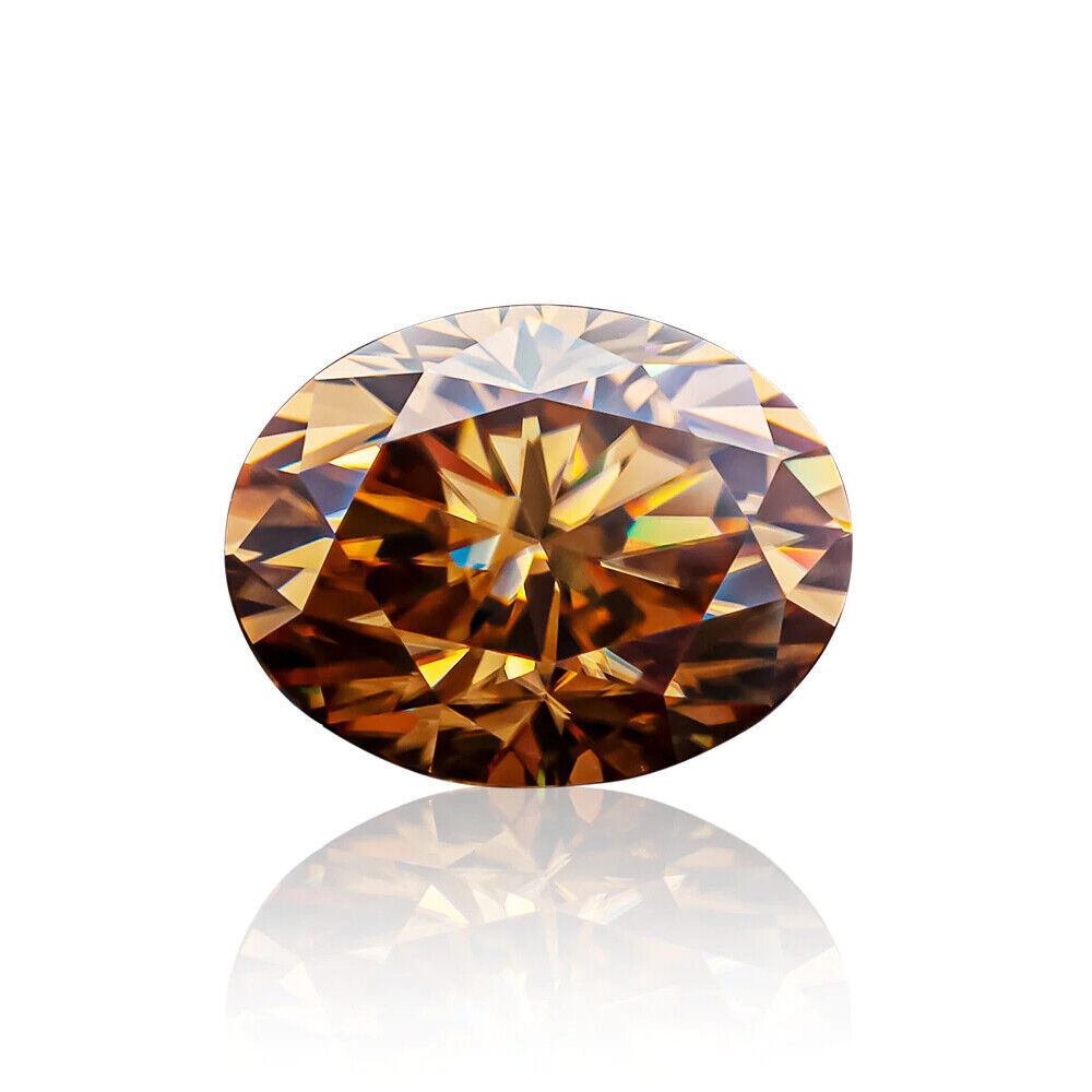 1.0 to 5.0 Ct Dark Brown Color Oval Cut Loose Moissanite Excellent For Jewelry