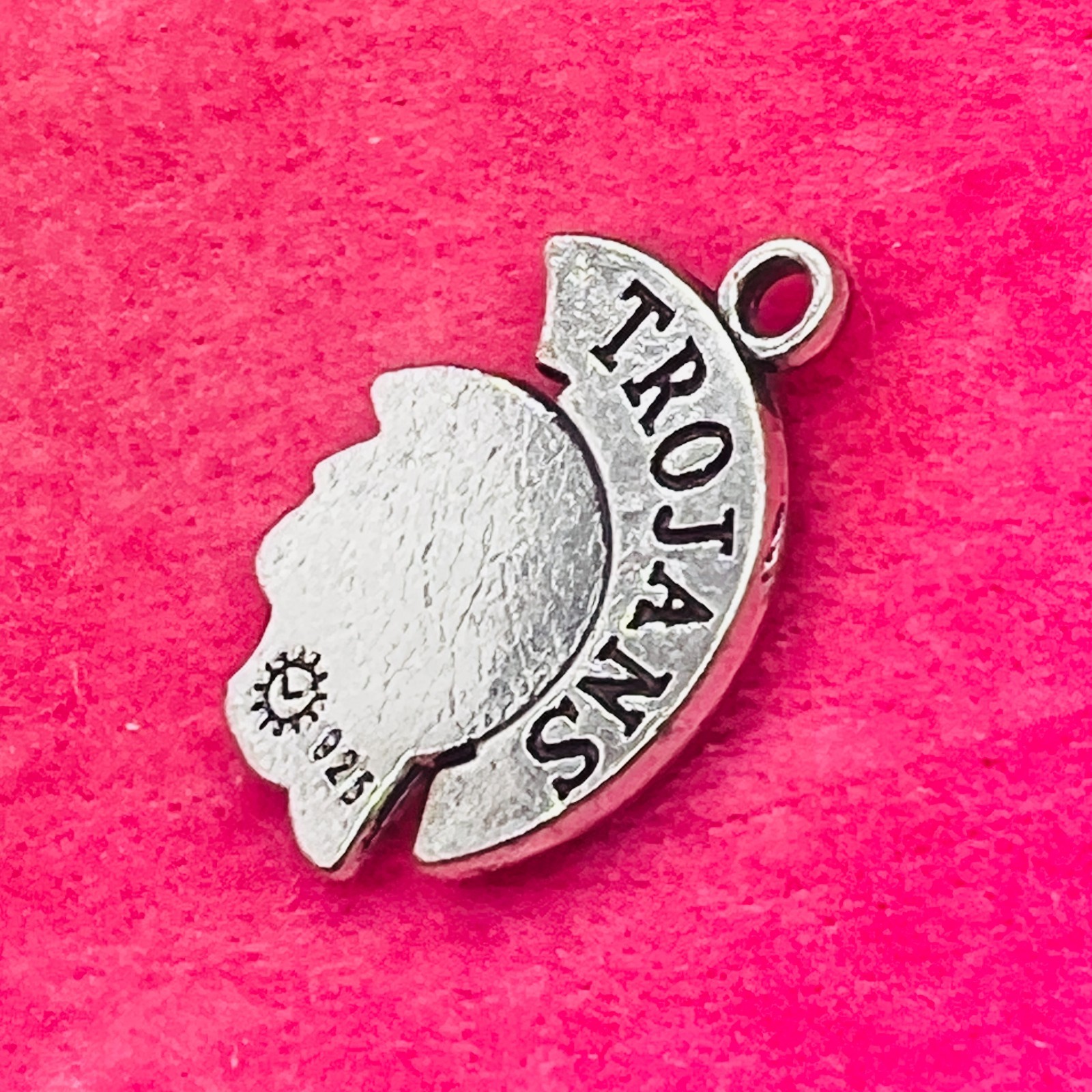 High School College Mascot Trojans Spartan Warrior Head Bracelet Charm 1″