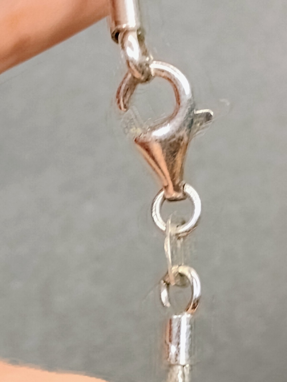 Signed Midas .925 Sterling Silver Ball Bead Cz Station Necklace