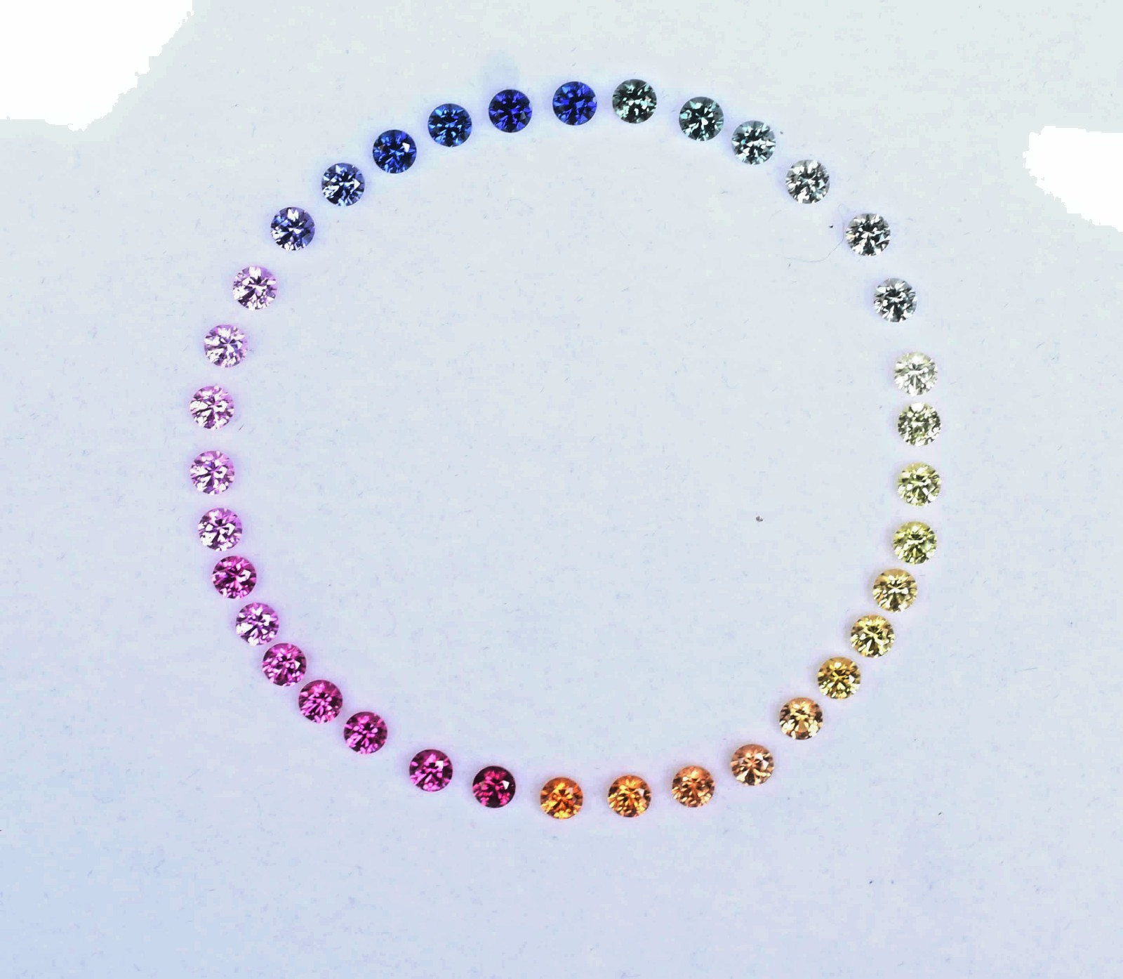 3.00 mm Natural Rainbow Sapphire Round Shape 36 pcs Stunning Loose Gemstone