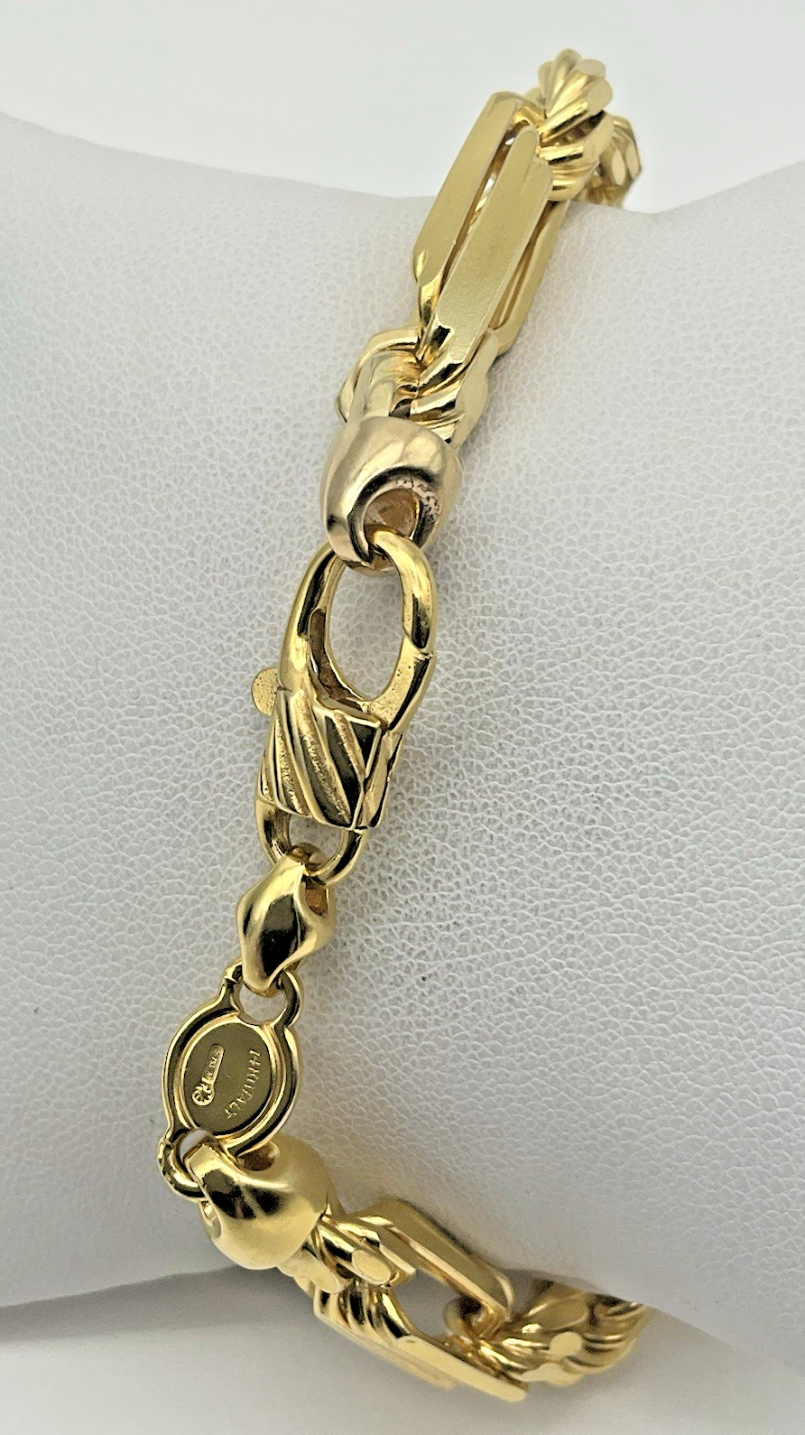 14K Yellow Gold 8” Figarope/Milano Chain Bracelet