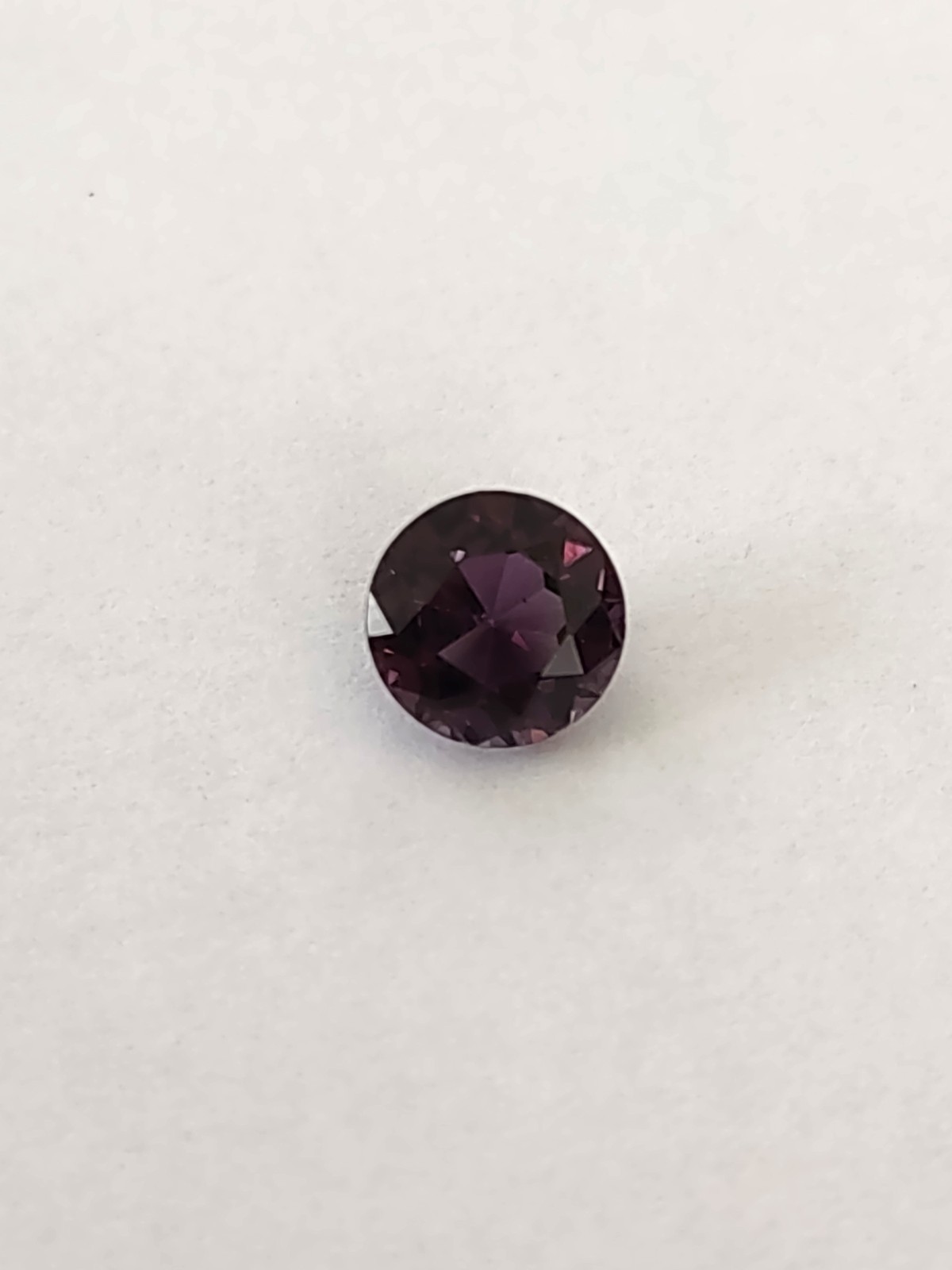1.45ct Natural Deep Purple Round SPINEL – 6.9mm