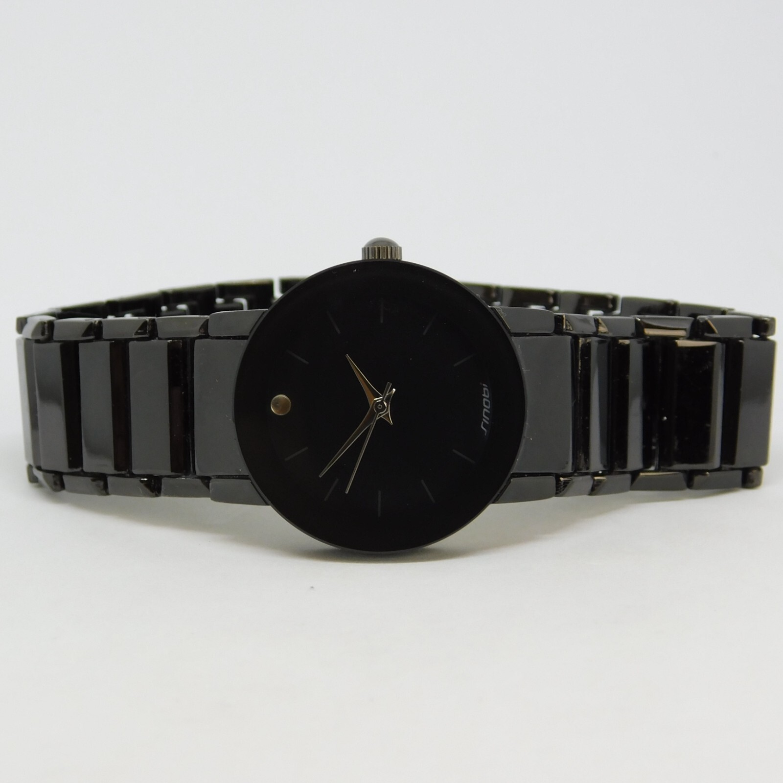 Sinobi S9106L Black Tone Quartz Analog Women’s Watch Sz. 7″ New Battery