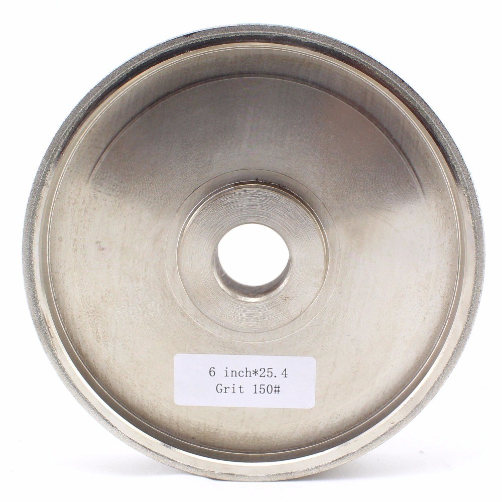6″ inch 46-800 Grit Facing Diamond Grinding Wheel Coated Bore Size 1″ W Bushing