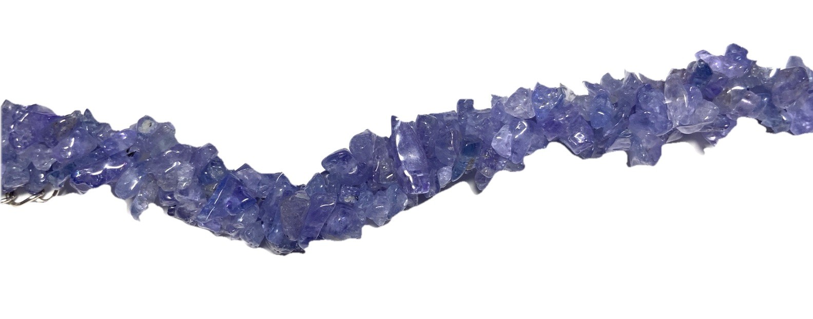 Sterling Silver 925 Amethyst Beaded Chain Bracelet 9.5-inches MA08