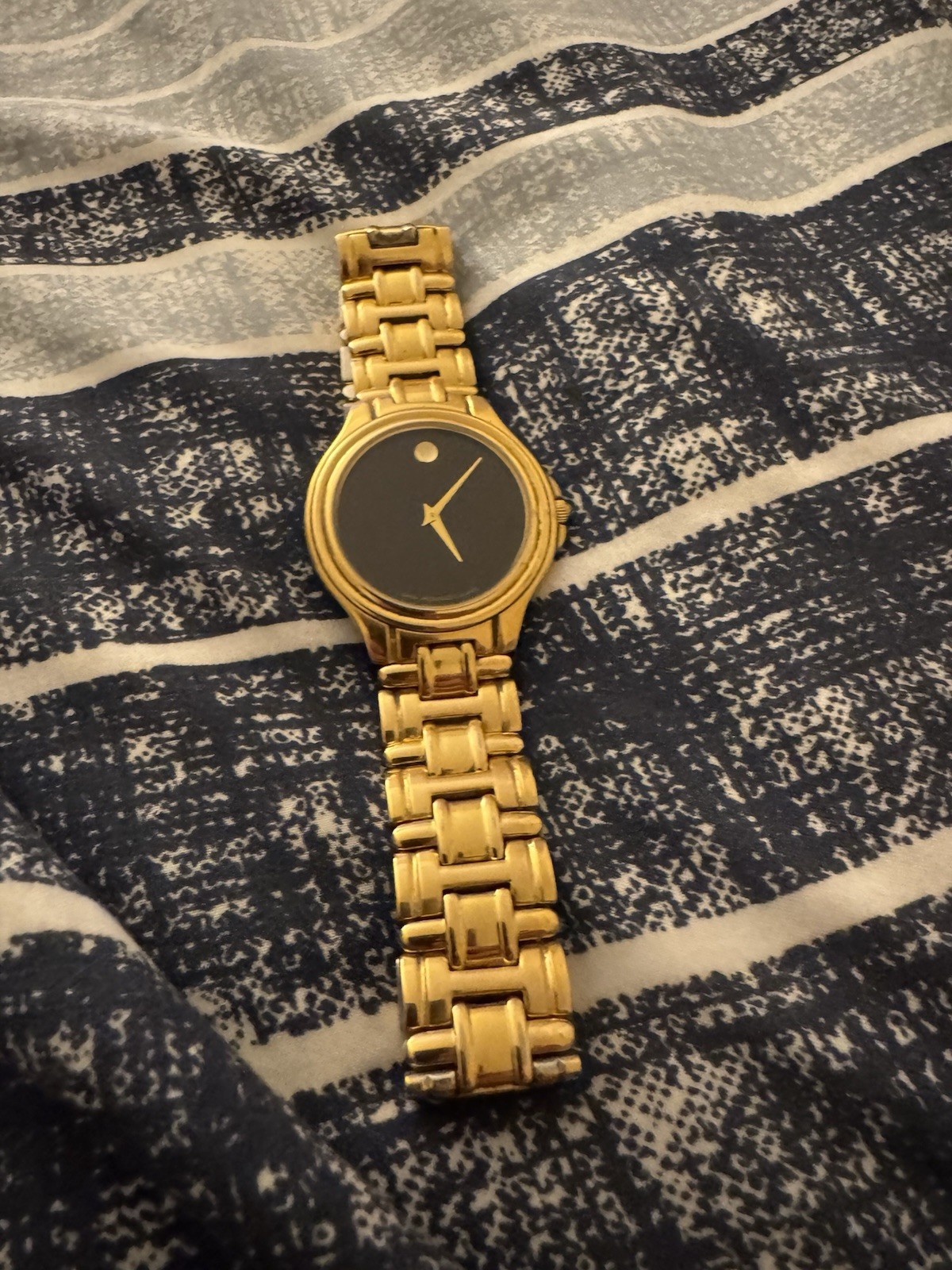 Movado Veturi Classic 40mm Gold Case Stainless Steel Watch – 0607417