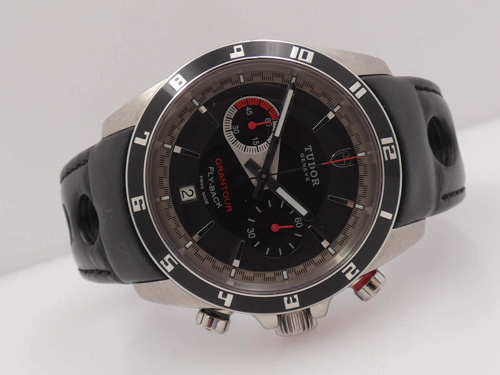 TUDOR GRANTOUR FLY-BACK 20550N 42MM AUTOMATIC STEEL CHRONOGRAPH WATCH
