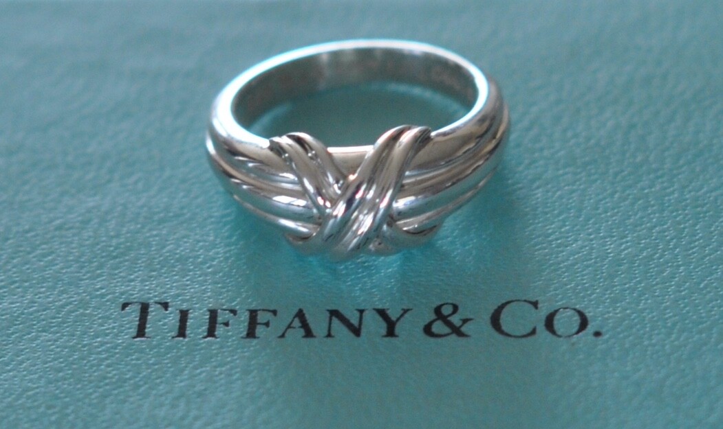 Tiffany & Co Signature X Ring Sterling Silver 925 Size 6 US 1990