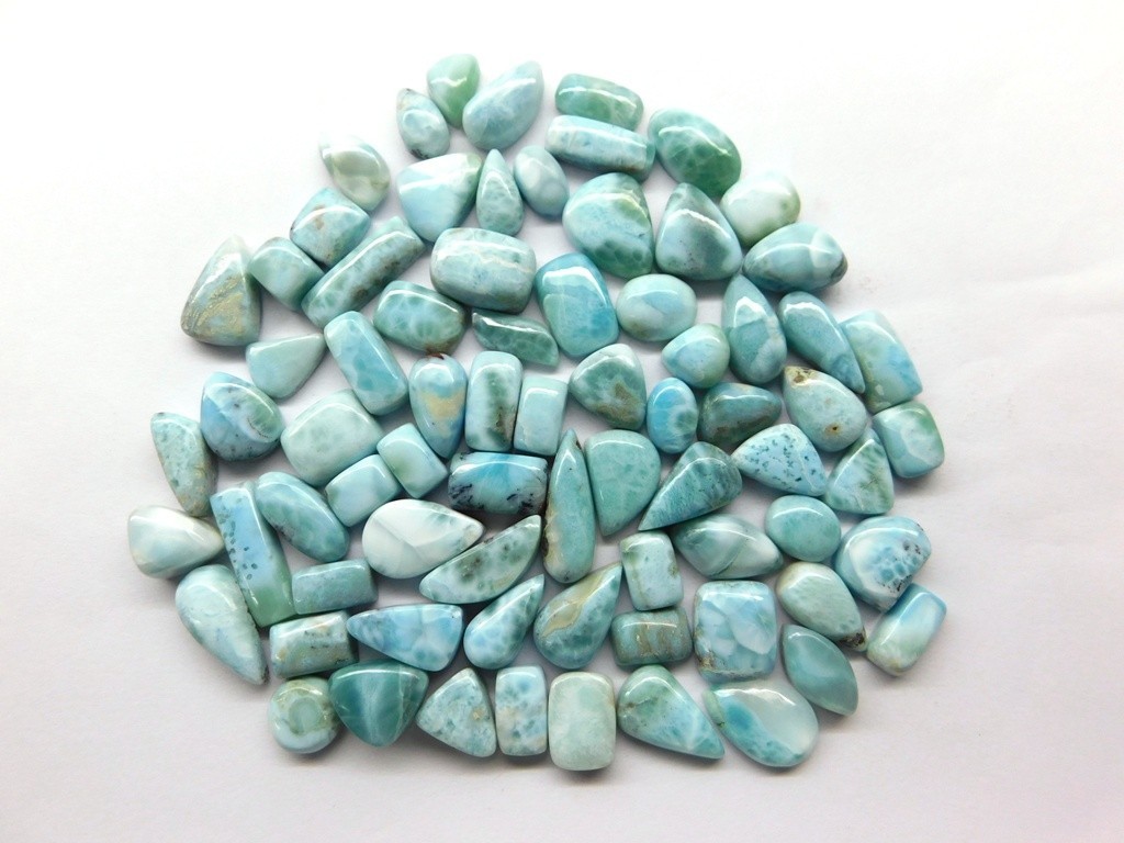 Handmade Natural Larimar cabochon gemstones For Fancy Jewelry Making 71393