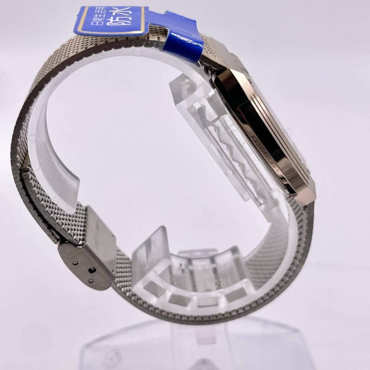Brand new AUREOLE Quartz Watch Gold Square Cut Glass Men’s